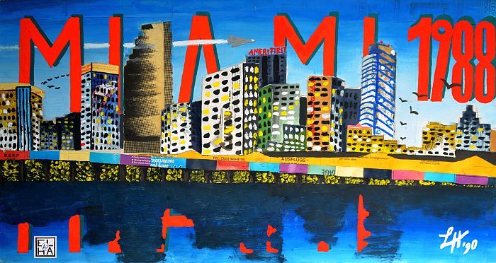 Cities: Miami mit Schrift