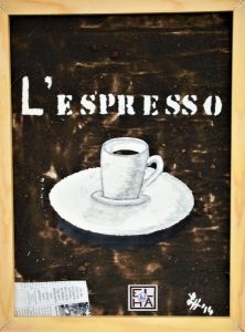 Eigene Technik: Collage "L'Espresso"